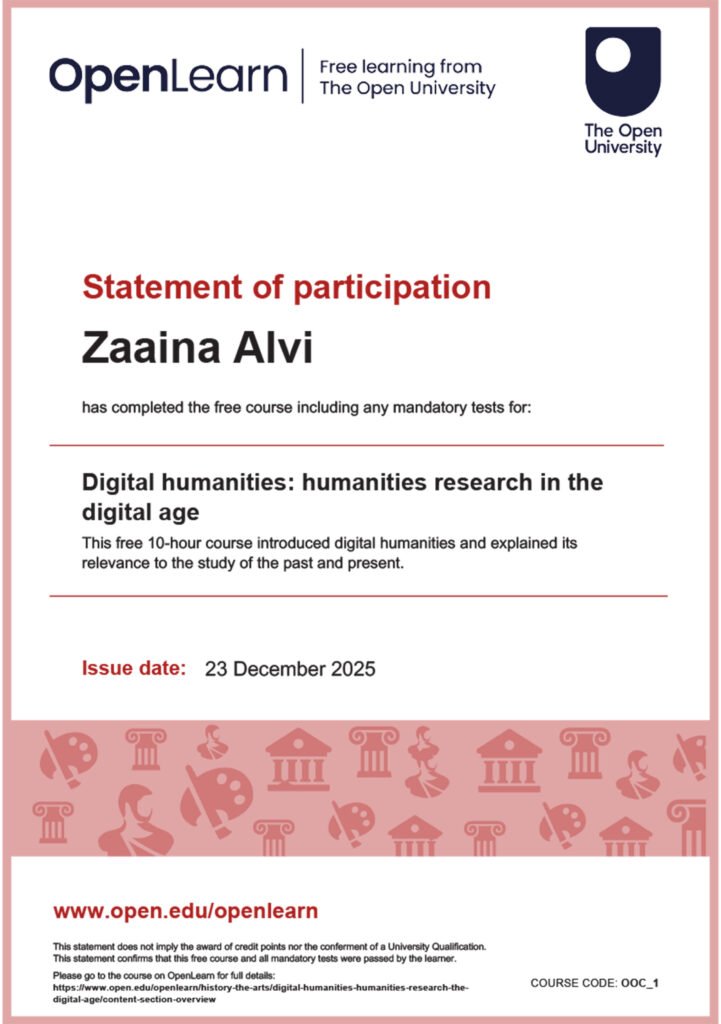 statement of participation